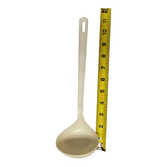 Vintage EKCO USA 11 11/2” Nylon Soup Sauce Ladle Beige Almond -Unique - Picture 6 of 6